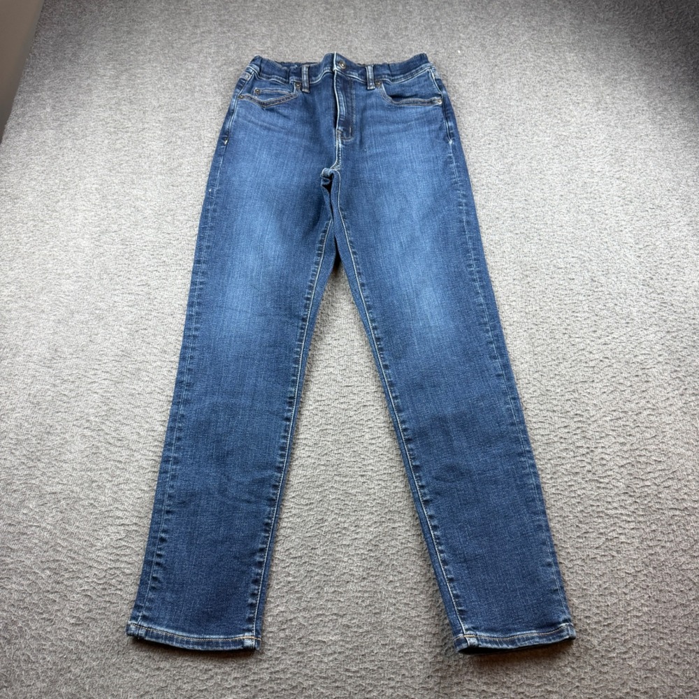 Uniqlo‎ Slim Fit Jeans Kids 150 Blue Ultra Stretch Adjustable Waist Denim